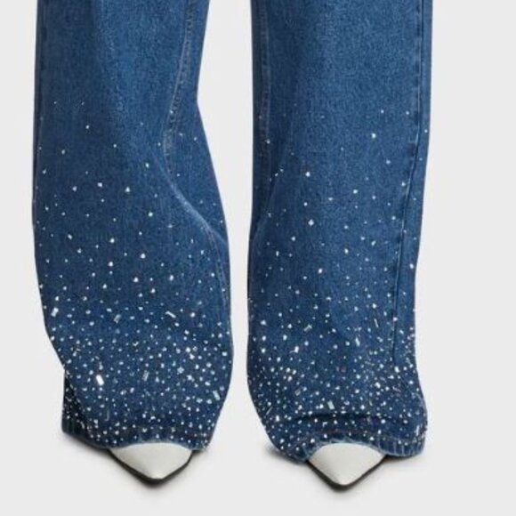 MILK IT - Blue Embellished Women Jeans (Size 14) - Picture 10 of 10